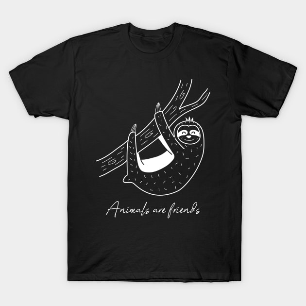 'Animals Are Friends' Animal Conservation Shirt T-Shirt by ourwackyhome